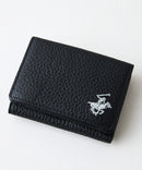 【BEVERLY HILLS POLO CLUB/ビバリーヒルズポロクラブ】【コンパクトながらお札・小銭・カードをしっかり収納】本革三つ折りミニウォレット ミニ財布 ミニバッグ キャッシュレス 上品 ギフト