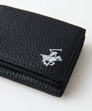 【BEVERLY HILLS POLO CLUB/ビバリーヒルズポロクラブ】【コンパクトながらお札・小銭・カードをしっかり収納】本革三つ折りミニウォレット ミニ財布 ミニバッグ キャッシュレス 上品 ギフト