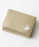 【BEVERLY HILLS POLO CLUB/ビバリーヒルズポロクラブ】【コンパクトながらお札・小銭・カードをしっかり収納】本革三つ折りミニウォレット ミニ財布 ミニバッグ キャッシュレス 上品 ギフト