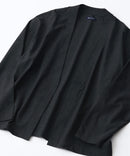 フレンチリネンミックス カーディガン 吸水速乾 麻混　クールビズ【Blue Standard:ブルースタンダード】