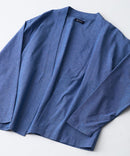 フレンチリネンミックス カーディガン 吸水速乾 麻混　クールビズ【Blue Standard:ブルースタンダード】