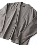 フレンチリネンミックス カーディガン 吸水速乾 麻混　クールビズ【Blue Standard:ブルースタンダード】