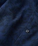 COOLMAXリネンミックス総柄シャツ【BLUE STANDARD/ブルースタンダード】