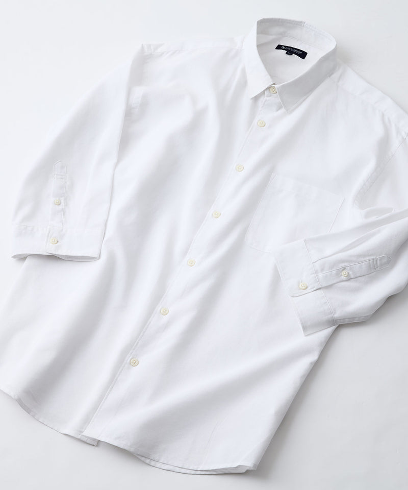 COOLMAXリネンミックス7分袖シャツ【BLUE STANDARD/ブルースタンダード