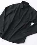 【Blue Standard:ブルースタンダード】フレンチリネンミックス 長袖 リラックスフィットシャツ