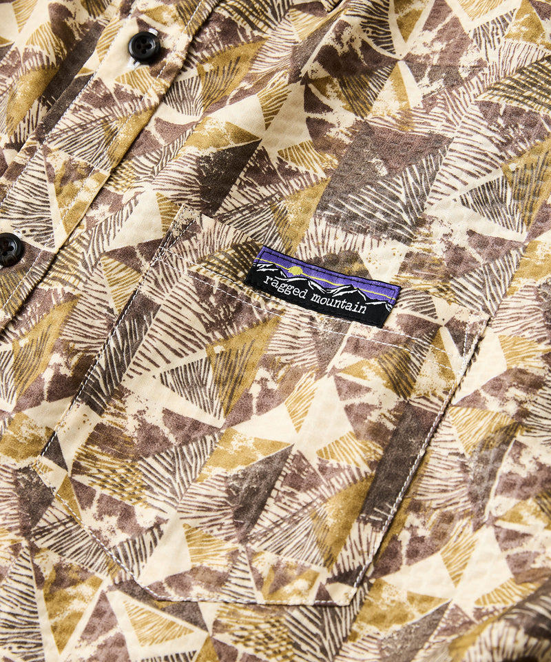 ライトリップル 総柄シャツ RAGGED MOUNTAIN