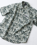 ライトリップル 総柄シャツ RAGGED MOUNTAIN