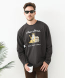 【汗染みの目立ちにくいTシャツ ZEROSTAIN/ゼロステイン】カートゥーン ヴィンテージ風プリント ビッグシルエット ロンT 防汚 ＵＶカット