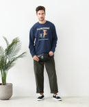 【汗染みの目立ちにくいTシャツ ZEROSTAIN/ゼロステイン】カートゥーン ヴィンテージ風プリント ビッグシルエット ロンT 防汚 ＵＶカット