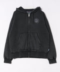【BEN DAVIS/ベンデイビス】フードワッペン ブリーチ加工 フルジップパーカー フーディー