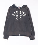 【BEN DAVIS/ベンデイビス】 ヴィンテージ加工 ワッペン ショート丈 フルジップパーカー