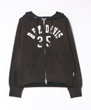 【BEN DAVIS/ベンデイビス】 ヴィンテージ加工 ワッペン ショート丈 フルジップパーカー