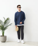 【汗染みの目立ちにくいTシャツ ZEROSTAIN/ゼロステイン】フェイクレイヤードＢＩＧロンＴ 防汚 ＵＶカット