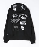 【BEN DAVIS/ベンデイビス】 マルチワッペン 裏起毛 プルオーバーフーディー パーカー