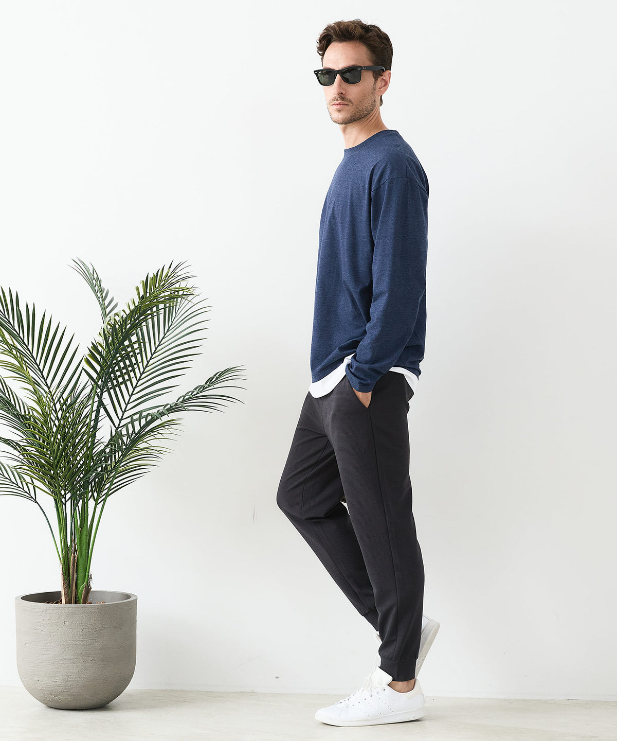 BLUE STANDARD/ブルースタンダード】ドライリップルジョガーパンツ