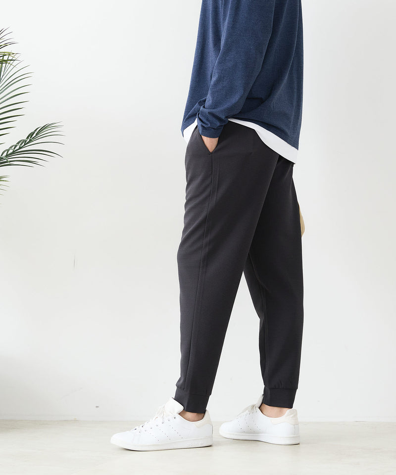 【BLUE STANDARD/ブルースタンダード】ドライリップルジョガーパンツ 吸水速乾 UVカット ストレッチ イージーケア さらさら快適