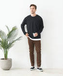 【汗染みの目立ちにくいTシャツ ZEROSTAIN/ゼロステイン】フェイクレイヤードＢＩＧロンＴ 防汚 ＵＶカット