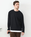 【汗染みの目立ちにくいTシャツ ZEROSTAIN/ゼロステイン】フェイクレイヤードＢＩＧロンＴ 防汚 ＵＶカット