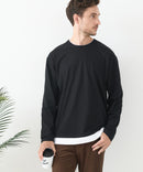 【汗染みの目立ちにくいTシャツ ZEROSTAIN/ゼロステイン】フェイクレイヤードＢＩＧロンＴ 防汚 ＵＶカット