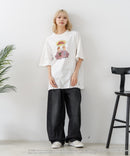 【DISCUS/ディスカス】【選べる丈感・ビーバス＆バッドヘッド】DISCUS×BEAVIS AND BUTT-HEAD コラボＴシャツ 綿100% クルーネック アニメ キャラクタープリント アメカジ ストリート