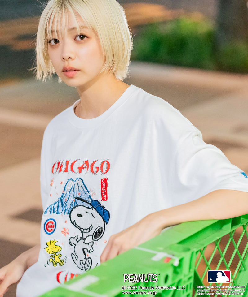 【PEANUTS×MLB】オリジナルデザイン 和柄Ｔシャツ ドジャース ヤンキース カブス スーベニア