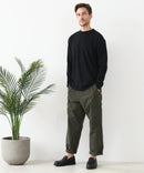 【汗染みの目立ちにくいTシャツ ZEROSTAIN /ゼロステイン】モックネック ロンT 防汚 ＵＶカット