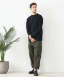 【汗染みの目立ちにくいTシャツ ZEROSTAIN /ゼロステイン】モックネック ロンT 防汚 ＵＶカット