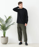 【汗染みの目立ちにくいTシャツ ZEROSTAIN /ゼロステイン】モックネック ロンT 防汚 ＵＶカット