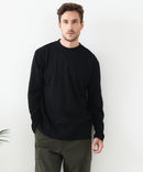 【汗染みの目立ちにくいTシャツ ZEROSTAIN /ゼロステイン】モックネック ロンT 防汚 ＵＶカット