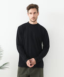 【汗染みの目立ちにくいTシャツ ZEROSTAIN /ゼロステイン】モックネック ロンT 防汚 ＵＶカット