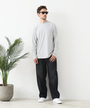 【汗染みの目立ちにくいTシャツ ZEROSTAIN /ゼロステイン】モックネック ロンT 防汚 ＵＶカット