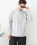 【汗染みの目立ちにくいTシャツ ZEROSTAIN /ゼロステイン】モックネック ロンT 防汚 ＵＶカット