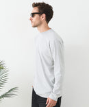 【汗染みの目立ちにくいTシャツ ZEROSTAIN /ゼロステイン】モックネック ロンT 防汚 ＵＶカット