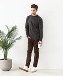 【汗染みの目立ちにくいTシャツ ZEROSTAIN /ゼロステイン】モックネック ロンT 防汚 ＵＶカット