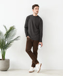 【汗染みの目立ちにくいTシャツ ZEROSTAIN /ゼロステイン】モックネック ロンT 防汚 ＵＶカット