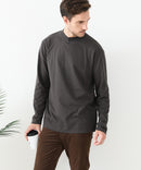 【汗染みの目立ちにくいTシャツ ZEROSTAIN /ゼロステイン】モックネック ロンT 防汚 ＵＶカット