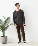 【汗染みの目立ちにくいTシャツ ZEROSTAIN/ゼロステイン】キーネック ロンT 防汚 ＵＶカット