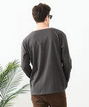 【汗染みの目立ちにくいTシャツ ZEROSTAIN/ゼロステイン】キーネック ロンT 防汚 ＵＶカット