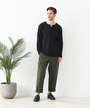 【汗染みの目立ちにくいTシャツ ZEROSTAIN/ゼロステイン】キーネック ロンT 防汚 ＵＶカット