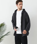 接触冷感 COOLスムース フルジップパーカー 【Blue Standard/ブルースタンダード】冷房対策 紫外線対策 日差し対策 夏