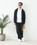 接触冷感 COOLスムース フルジップパーカー 【Blue Standard/ブルースタンダード】冷房対策 紫外線対策 日差し対策 夏