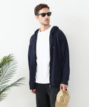 接触冷感 COOLスムース フルジップパーカー 【Blue Standard/ブルースタンダード】冷房対策 紫外線対策 日差し対策 夏