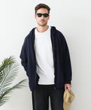 接触冷感 COOLスムース フルジップパーカー 【Blue Standard/ブルースタンダード】冷房対策 紫外線対策 日差し対策 夏