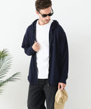 接触冷感 COOLスムース フルジップパーカー 【Blue Standard/ブルースタンダード】冷房対策 紫外線対策 日差し対策 夏