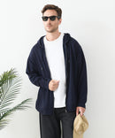 接触冷感 COOLスムース フルジップパーカー 【Blue Standard/ブルースタンダード】冷房対策 紫外線対策 日差し対策 夏