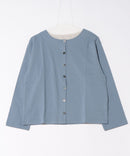 【C-FORT POINT/フォートポイント】バスク天竺 クルーネック カーディガン