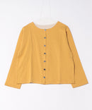 【C-FORT POINT/フォートポイント】バスク天竺 クルーネック カーディガン