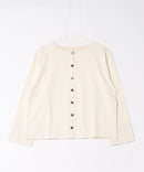 【C-FORT POINT/フォートポイント】バスク天竺 クルーネック カーディガン