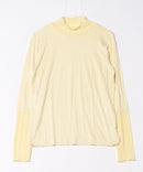 【C-FORT POINT/フォートポイント】シアー 切り替え ハイネック プルオーバー