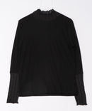 【C-FORT POINT/フォートポイント】シアー 切り替え ハイネック プルオーバー